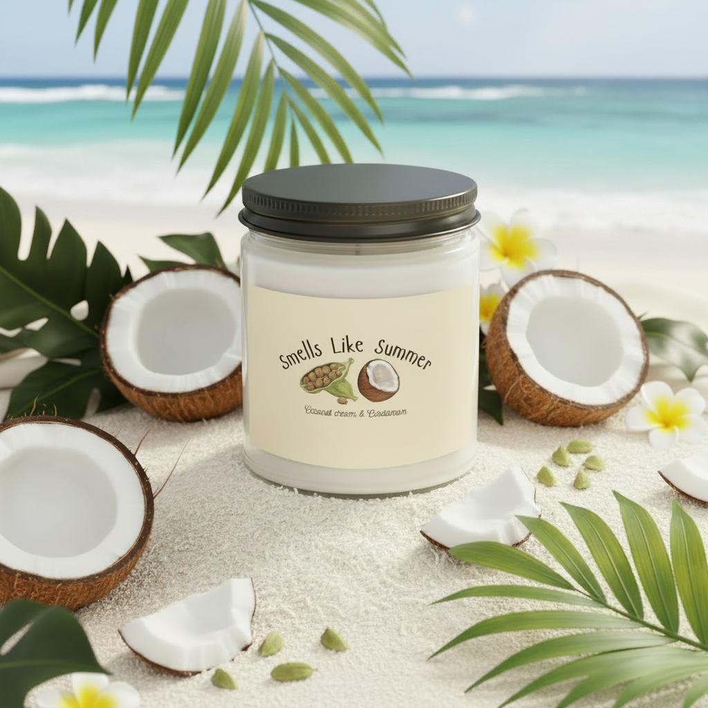 Bougie Coco Cardamome Exotique et Rêveuse